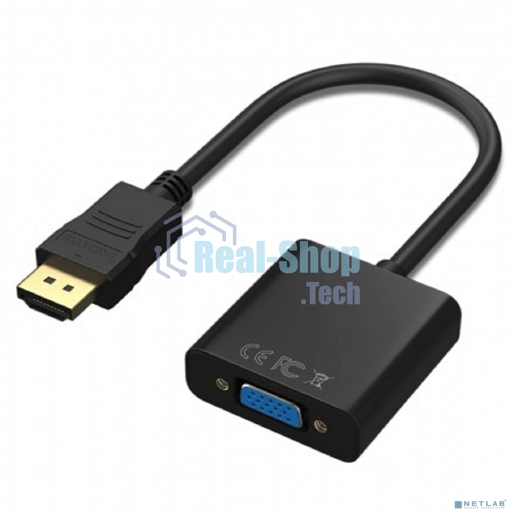 Адаптер KS-is KS-315B HDMI M в VGA F, черный