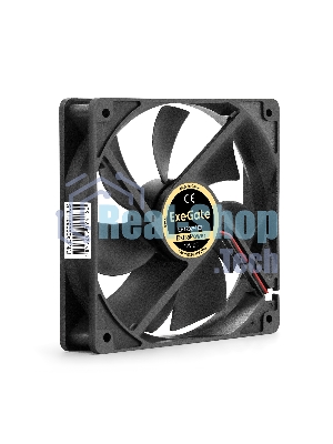 Вентилятор 12В DC ExeGate ExtraPower EP12025H2P (120x120x25 мм, Hydraulic bearing (гидродинамический), 2pin, 1800RPM, 28dBA)