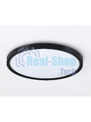 Потолочный светодиодный светильник Ambrella light FZ3055 BK черный IP44 33W+10W 6400+6400К D370*40 (Без ПДУ)