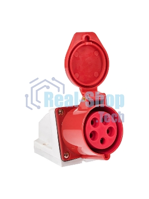 Розетка наруж. уст. 32А 380В 3P+РЕ+N IP44 (125) EKF ps-125-32-380