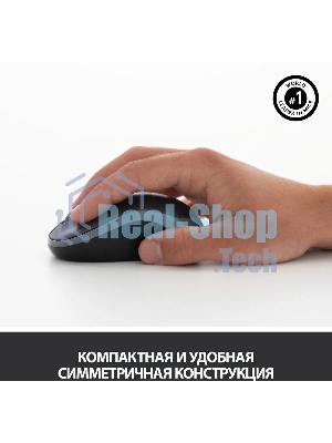 Комплект клавиатура+мышь Logitech MK270 беспроводной, USB, 1000 DPI, чёрный (неоригинальная гравировка)