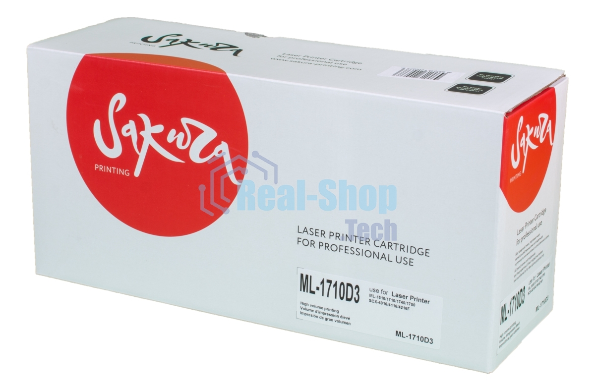 Картридж лазерный Sakura ML-1710D3 для Samsung ML-1755, ML-1750, ML-1740, ML-1710P, ML-1710D, ML-1710B, ML-1710, ML-1520, ML-1510d, ML-1510, ML-1500, черный, 3000 к.