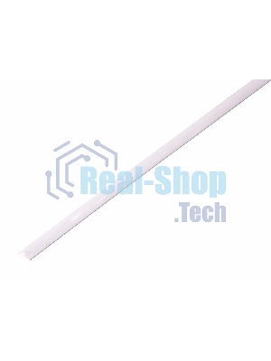 Термоусадочная трубка Rexant 3,5/1,75 мм, белая, упаковка 50 шт. по 1 м