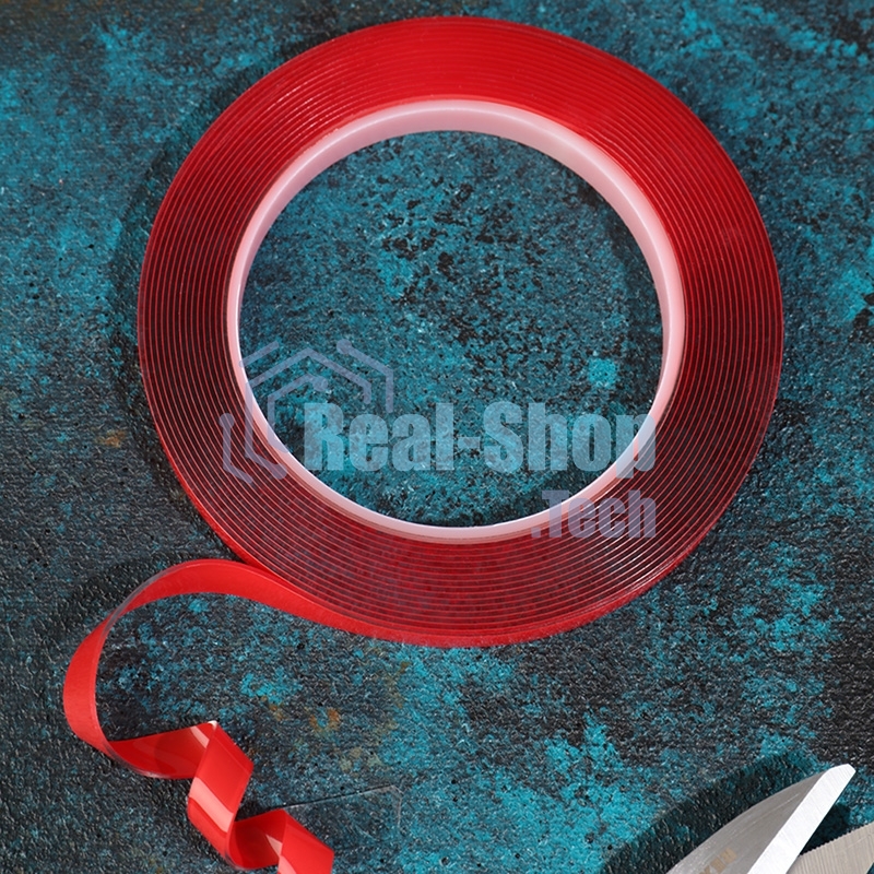 Двухсторонний скотч Rexant прозрачный 9 мм 5 м