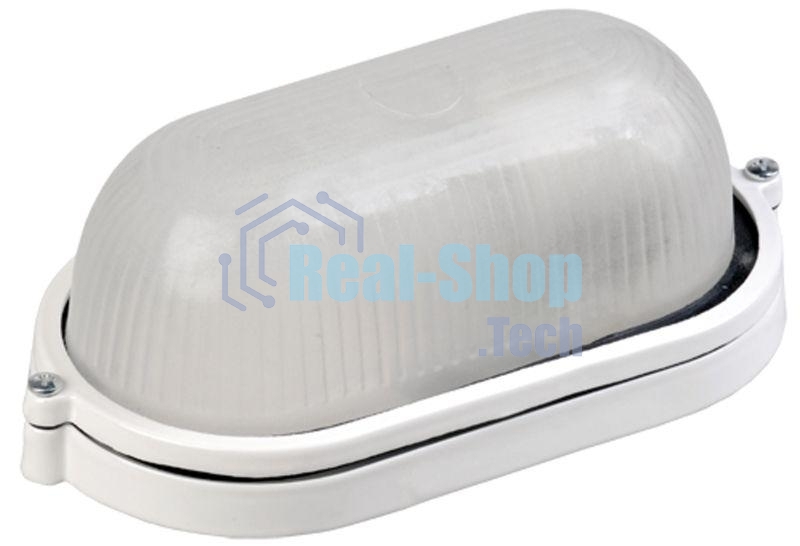 Светильник НПП 1401 60Вт E27 IP54 бел. овал ИЭК LNPP0-1401-1-060-K01