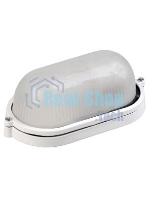 Светильник НПП 1401 60Вт E27 IP54 бел. овал ИЭК LNPP0-1401-1-060-K01