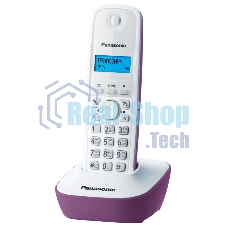 Телефон беспроводной (DECT) Panasonic KX-TG1611RUF (сиреневый) АОН, Caller ID,12 мелодий звонка,подсветка дисплея,поиск трубки