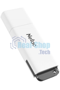 Флешка USB Netac U185 8Gb NT03U185N-008G-20WH, USB 2.0, с колпачком, пластиковая белая