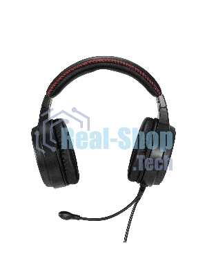 Гарнитура ExeGate Gaming HS-520G чёрный, проводная, 2 x mini jack 3.5 мм + USB, подсветка, регулятор громкости