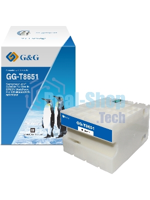 Картридж струйный G&G GG-C13T865140 T8651 черный (176мл) для Epson WorkForce Pro WF-M5690DWF/M5190DW