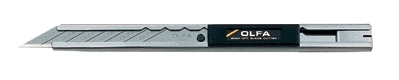 Нож Olfa для графических работ, корпус из нержавеющей стали, 9мм OL-SAC-1