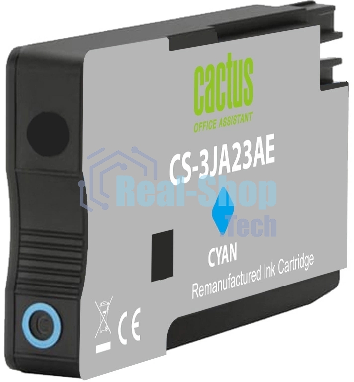 Картридж струйный Cactus CS-3JA23AE 963 голубой пигментный (11 мл) для HP OfficeJet 9010/9012/9013/9014/9015/9016/9019/9020/90254