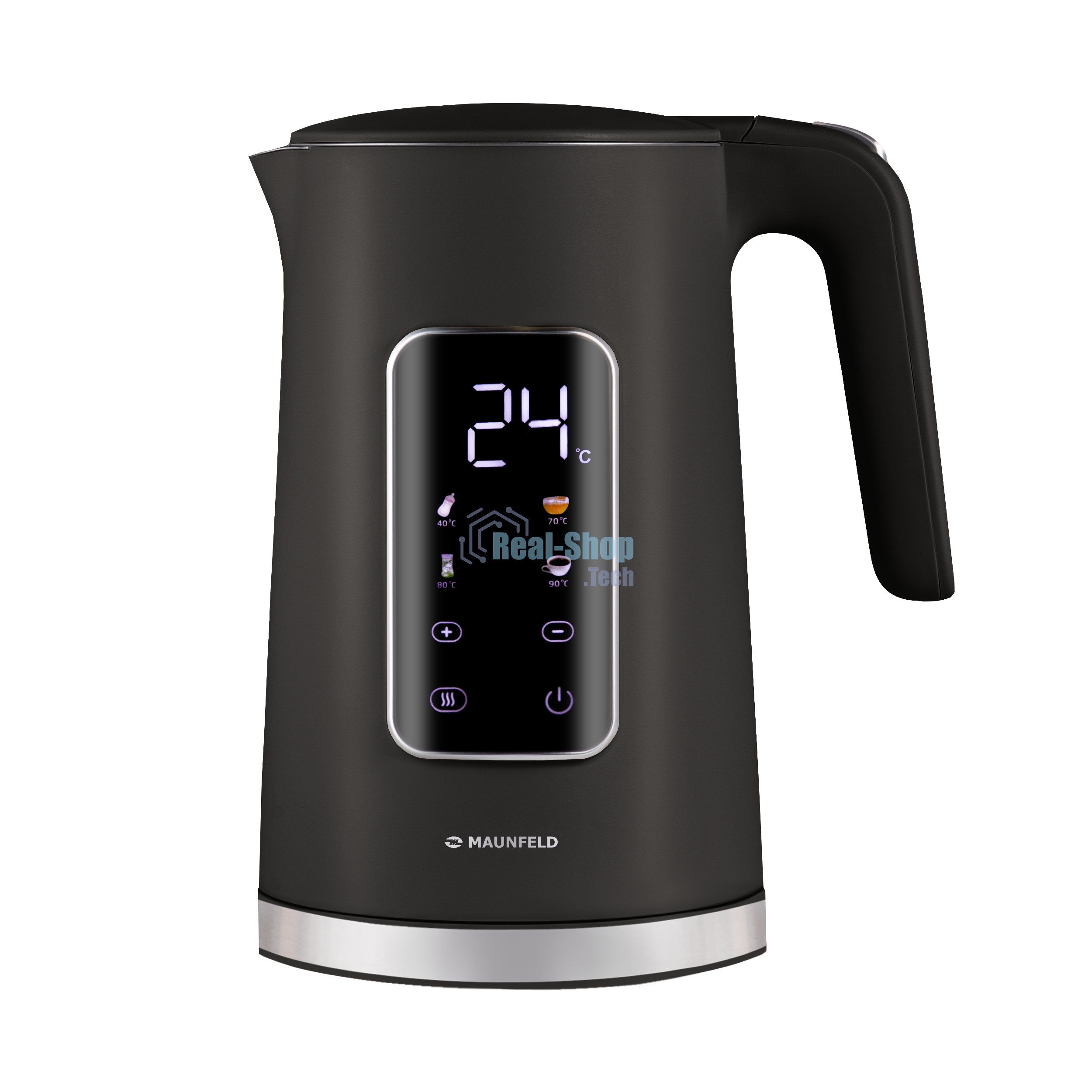 Чайник электрический Maunfeld MGK-635DBK черный, 1,7 л, 2200 Вт