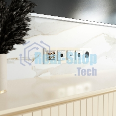Накладка для розетки HDMI (серебряный)