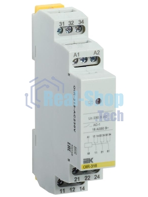 Реле промежуточное OIR 3 конт. (16А) 230В AC ИЭК OIR-316-AC230V