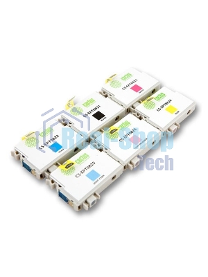 Картридж струйный Cactus CS-EPT0827 черный/голубой/пурпурный/желтый/светло-голубой/светло-пурпурный (82.8 мл) для Epson Stylus Photo R270/290/RX590