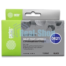 Картридж струйный Cactus CS-EPT0821 черный (13,8 мл) для Epson Stylus Photo R270/290/RX590