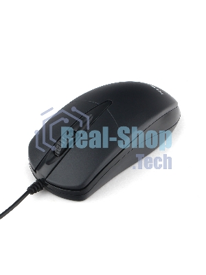 Мышь проводная Гарнизон GM-220 черный, 1000 dpi, USB, кнопки - 3