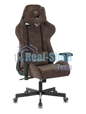 Кресло Бюрократ VIKING KNIGHT LT10 FABRIC коричневый, ткань, 120 кг, механизм качания