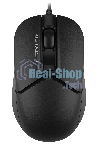 Мышь проводная A4Tech Fstyler FM12S черный, 1200 dpi, USB, кнопки - 3