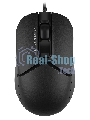 Мышь проводная A4Tech Fstyler FM12S черный, 1200 dpi, USB, кнопки - 3