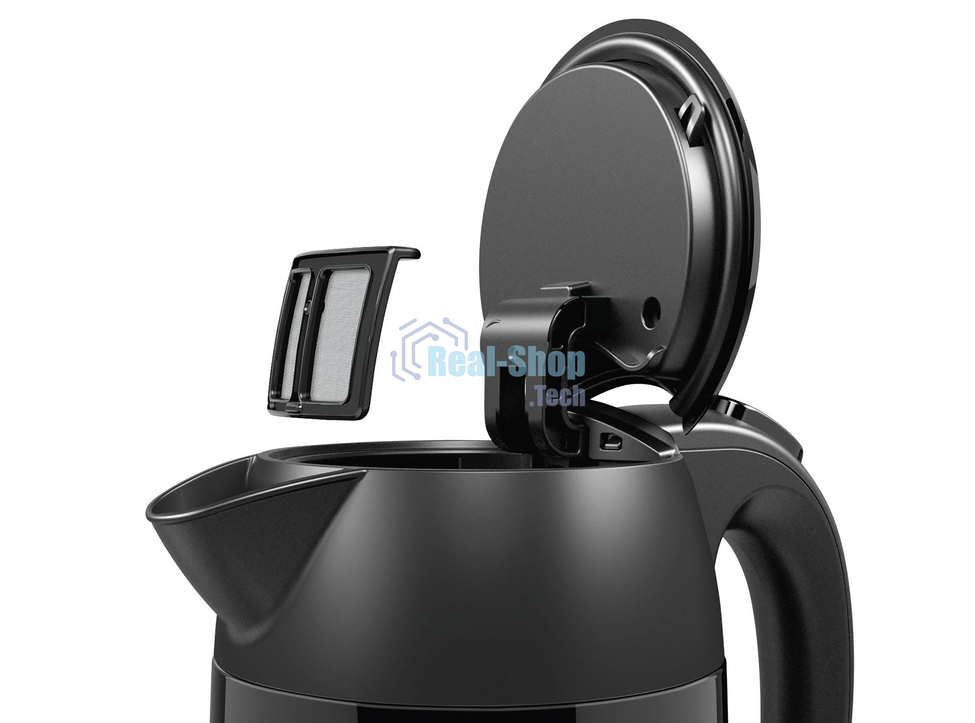 Чайник электрический Bosch TWK3P423 1.7л. 2400Вт черный (корпус: нержавеющая сталь)