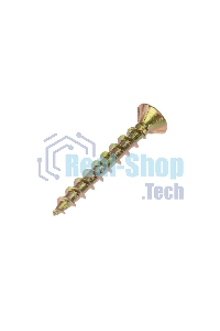 Саморез оконный Kranz острый, 4.1х30, желтый цинк, упаковка поставщика (10 000 шт.)