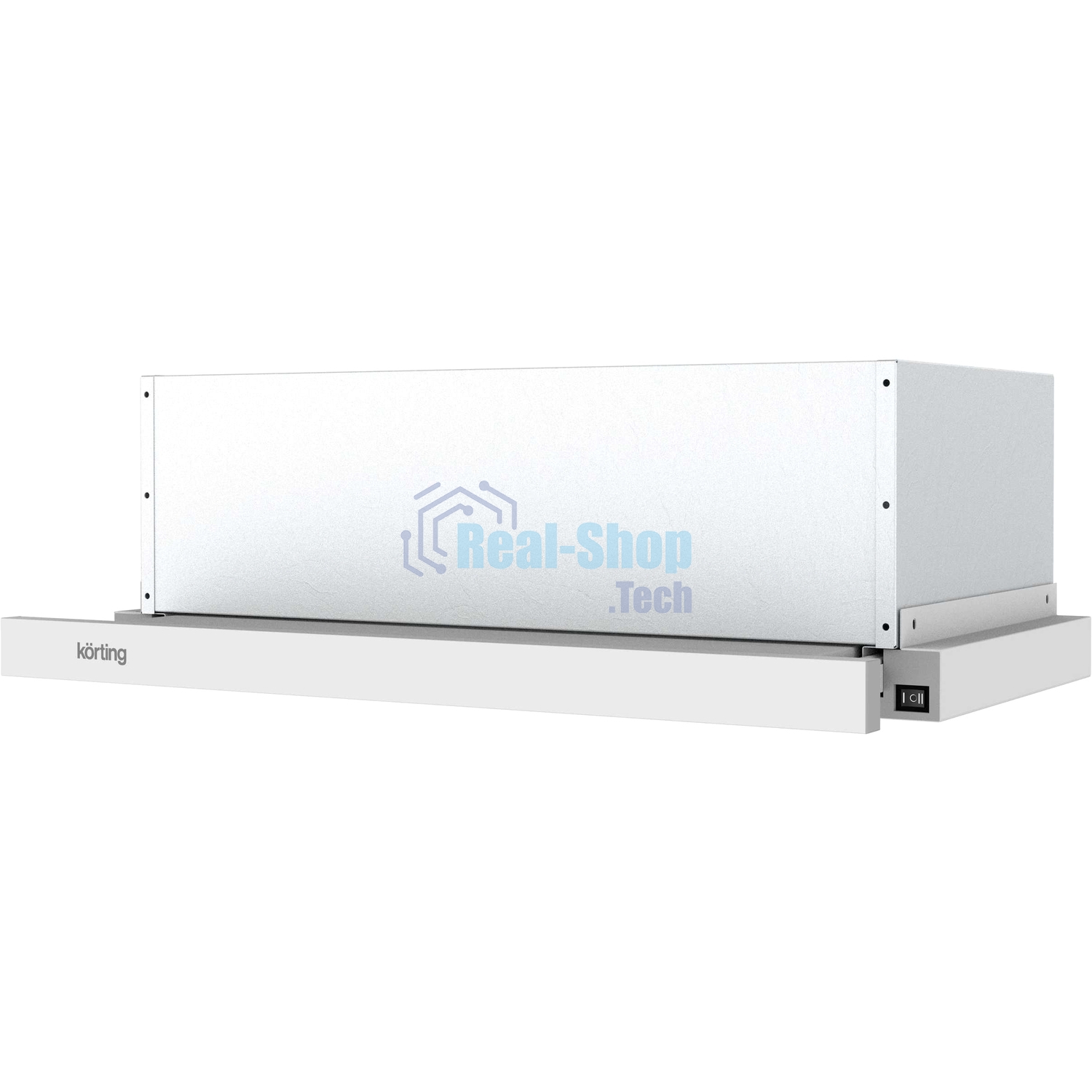 Вытяжка телескопическая Korting KHP 6512 W белый, 59.5 см, 550 куб. м/ч, 54 дБ