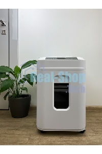 Шредер Heleos АП40-5 белый с автоподачей (секр.P-5) фрагменты 180лист. 37лтр. скрепки скобы пл.карты