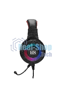 Гарнитура проводная полноразмерная игровая с микрофоном (гарнитура) ExeGate Gaming HS-520G (USB, 2x3.5мм, динамик 40мм, 20-20000Гц, длина кабеля 2.5м, регулировка громкости, RGb подсветка)