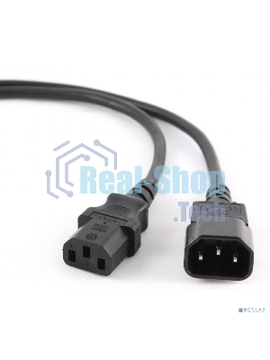 Кабель питания Cablexpert PC-189-1-1, 1.8м, C14- C19, 3x1кв.мм, черный, с заземлением