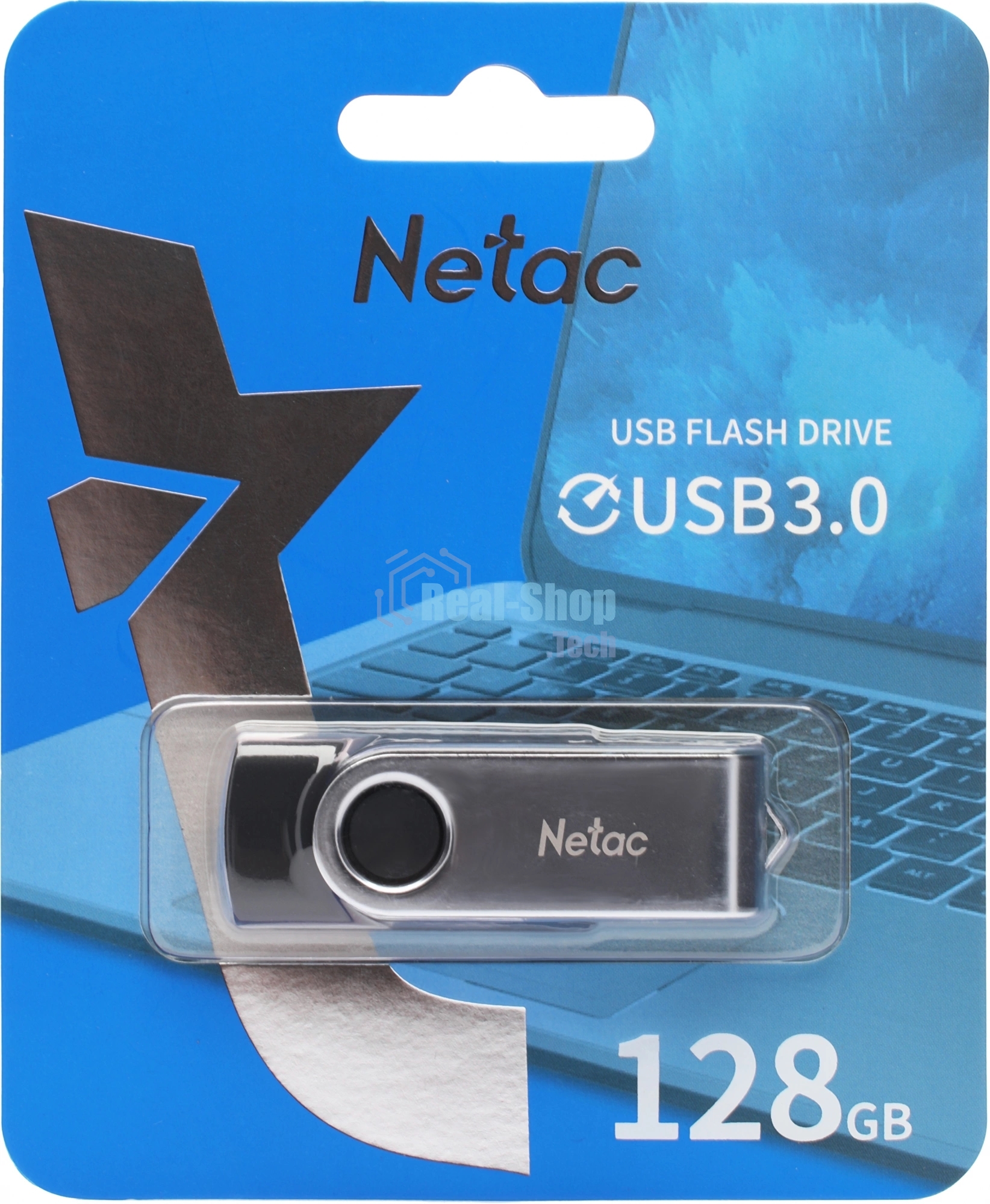 Флешка USB Netac U505 128 Gb NT03U505N-128G-30BK, USB 3.0