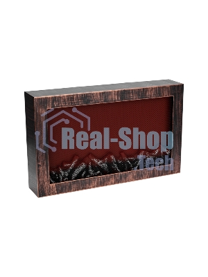 Светодиодный камин Neon-night Ретро с эффектом живого огня 60,3х11х36,8см, работает от батареек 3хС (в комплект не входят) или от USB (в комплекте), бронзовый