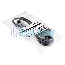 Кабель питания ExeGate Power EC-1P (C13->C14, VDE-250V-3*1.0мм2, медь, черный, 16A, 1 м)