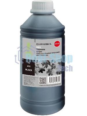 Чернила Cactus CS-I-PFI107BK-1L PFI-107 черный 1000мл для Canon imageProGRAF iPF670/680/685/770/780/785