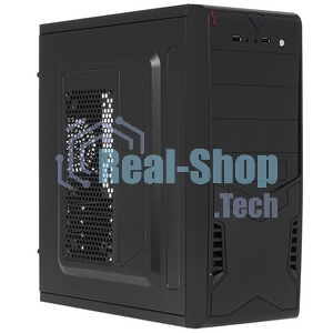 Компьютерный корпус Miditower ExeGate EX280387RUS CP-604 Black, ATX, (CP400W, 80мм), 2хUSB, Audio