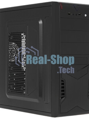 Компьютерный корпус Miditower ExeGate EX280387RUS CP-604 Black, ATX, (CP400W, 80мм), 2хUSB, Audio