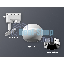 Светильник Ambrella light XT1101021 SWH/PSL белый песок/серебро полированное MR16 GU5.3 LED 3W 4200K (A2520, C1101, N7032)