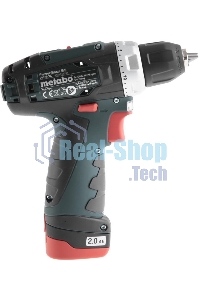 Дрель-шуруповерт аккумуляторная Metabo PowerMaxx BS 600080500, Аккумуляторный, 12В, 2 АКБ