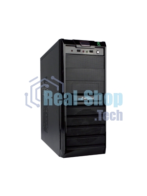 Компьютерный корпус ExeGate EX278396RUS Miditower ExeGate XP-329S Black, ATX, (XP400, Black,120мм), 2хUSB, Audio