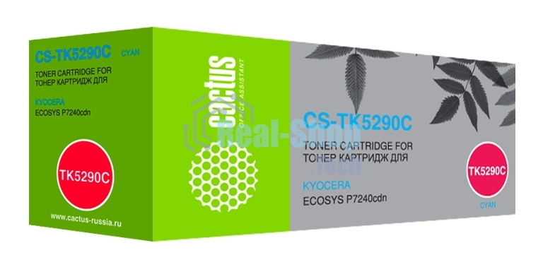 Картридж лазерный Cactus CS-TK5290C голубой (13000 стр.) для Kyocera ECOSYS P7240cdn