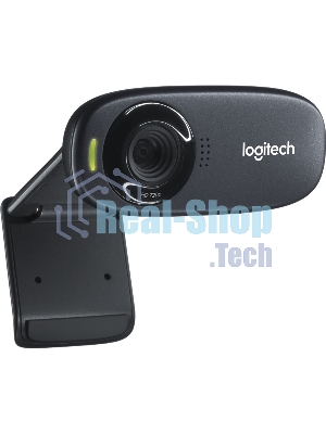 Веб-камера Logitech C310 HD 1280x720, 30 кадр/с, USB Type-A, микрофон (шумоподавление), автоосвещение, универсальное крепление