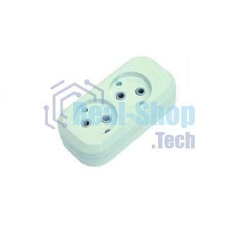 Колодка удлинителя 2 гнезда без заземления MAKEL MGP101