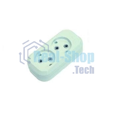 Колодка удлинителя 2 гнезда без заземления MAKEL MGP101