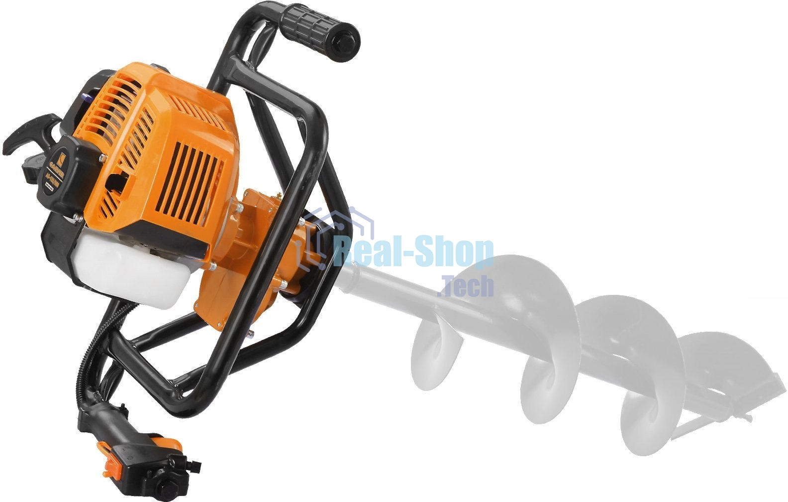 Мотобур Carver AG-152/000 бытовой 2-х такт. 1400Вт 1.9л.с. 52см3 277об/мин