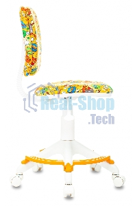 Кресло детское Бюрократ CH-W204/F оранжевый бэнг крестовина пластик подст. для ног пластик белый