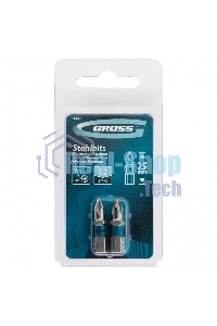 Набор бит Gross 11349 РН1x25, сталь S2, 2 шт