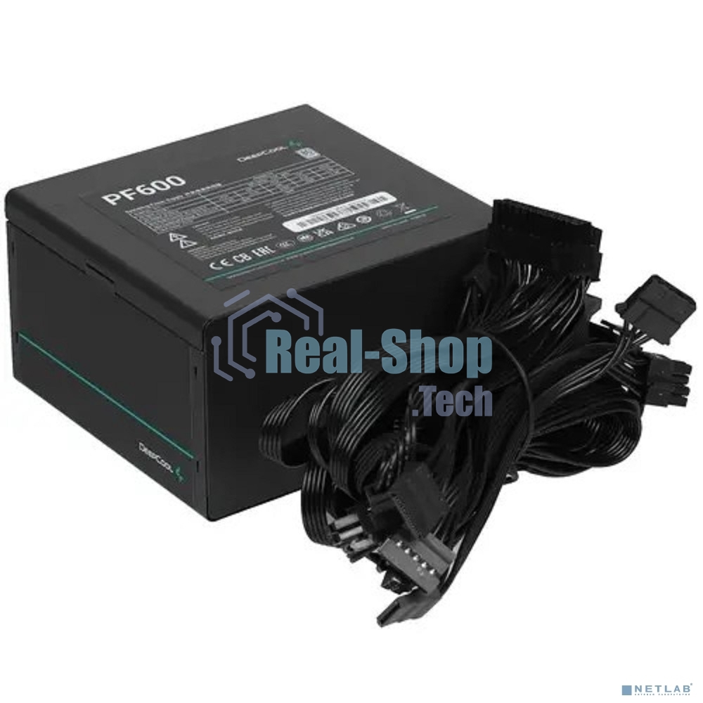 Блок питания Deepcool/GamerStorm PF600 (R-PF600D-HA0B-WDEU), 600Вт, 80 PLUS, 120мм, черный