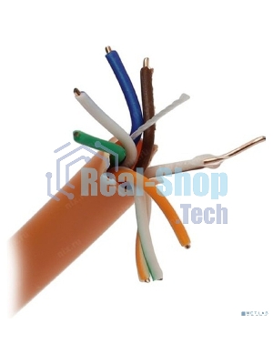 Кабель ExeGate UTP 4 пары кат.5e медь, 24AWG, LSZH, бухта 305м, оранжевый