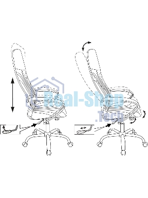 Кресло Бюрократ CH-610SL черный, экокожа